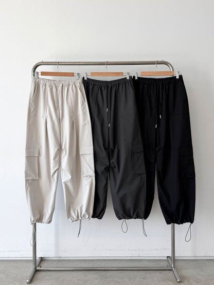 Wide Cargo Parachute Pants
