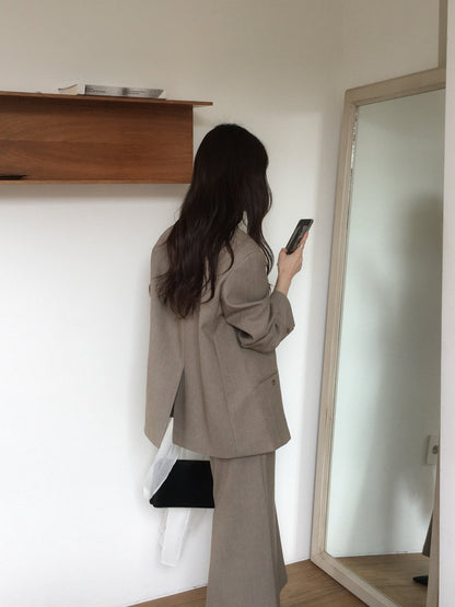 Oversized Wool-Blend Blazer
