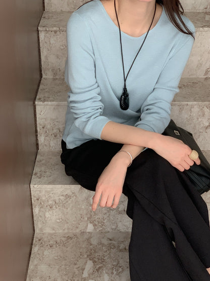 Asymmetrical Wrap Knit Top