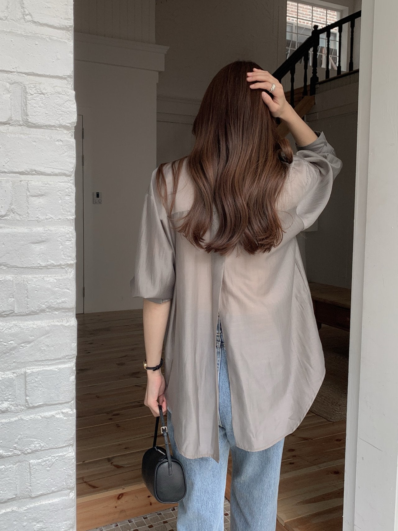 Satin Oversized Shirt