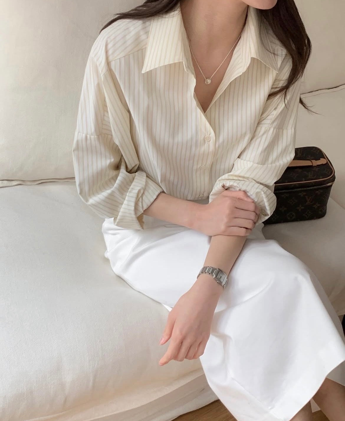 Classic Stripe Oversized Shirt