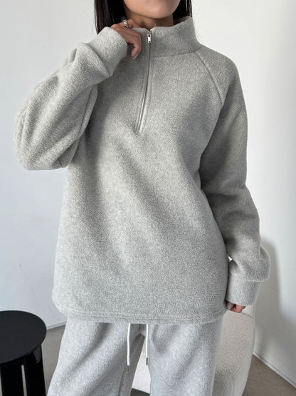Cozy Fleece Half-Zip Lounge Set