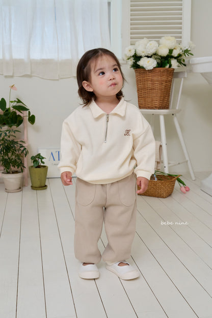 Kids Zip Neck Sweater