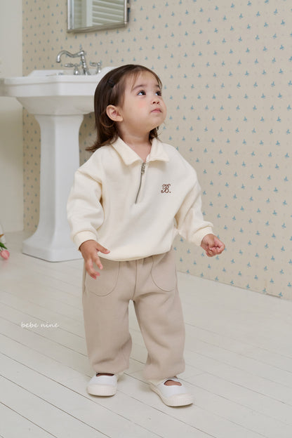 Kids Zip Neck Sweater