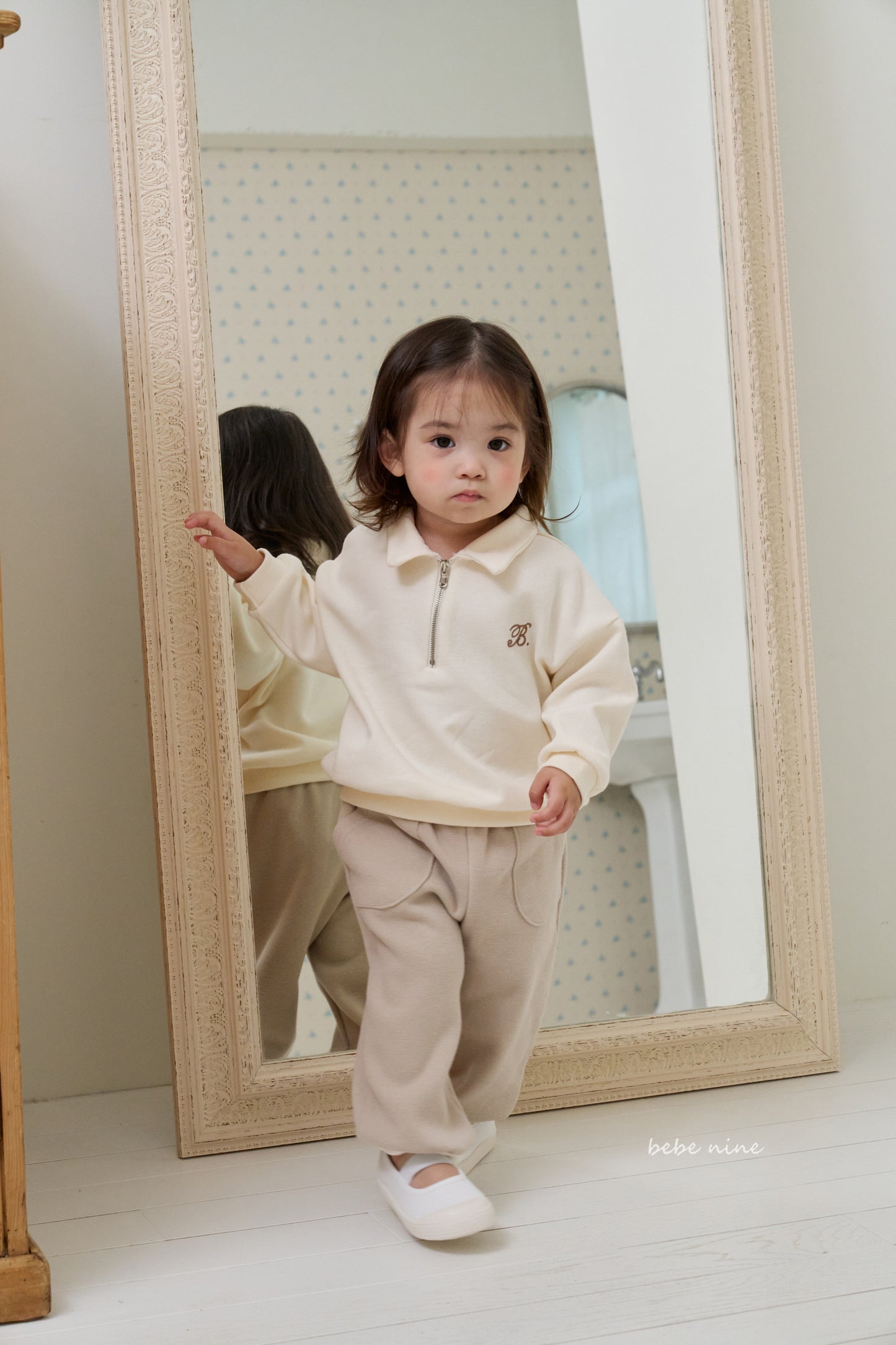 Kids Zip Neck Sweater