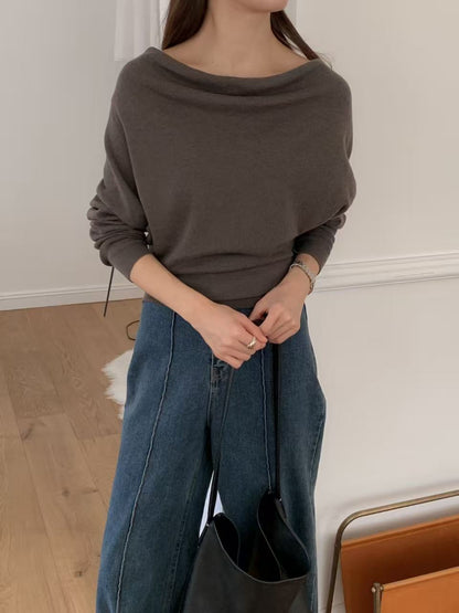 Draped Knit Top