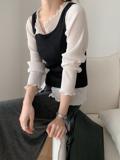 Soft Ripple Button Cardigan