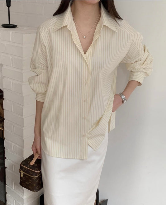 Classic Stripe Oversized Shirt