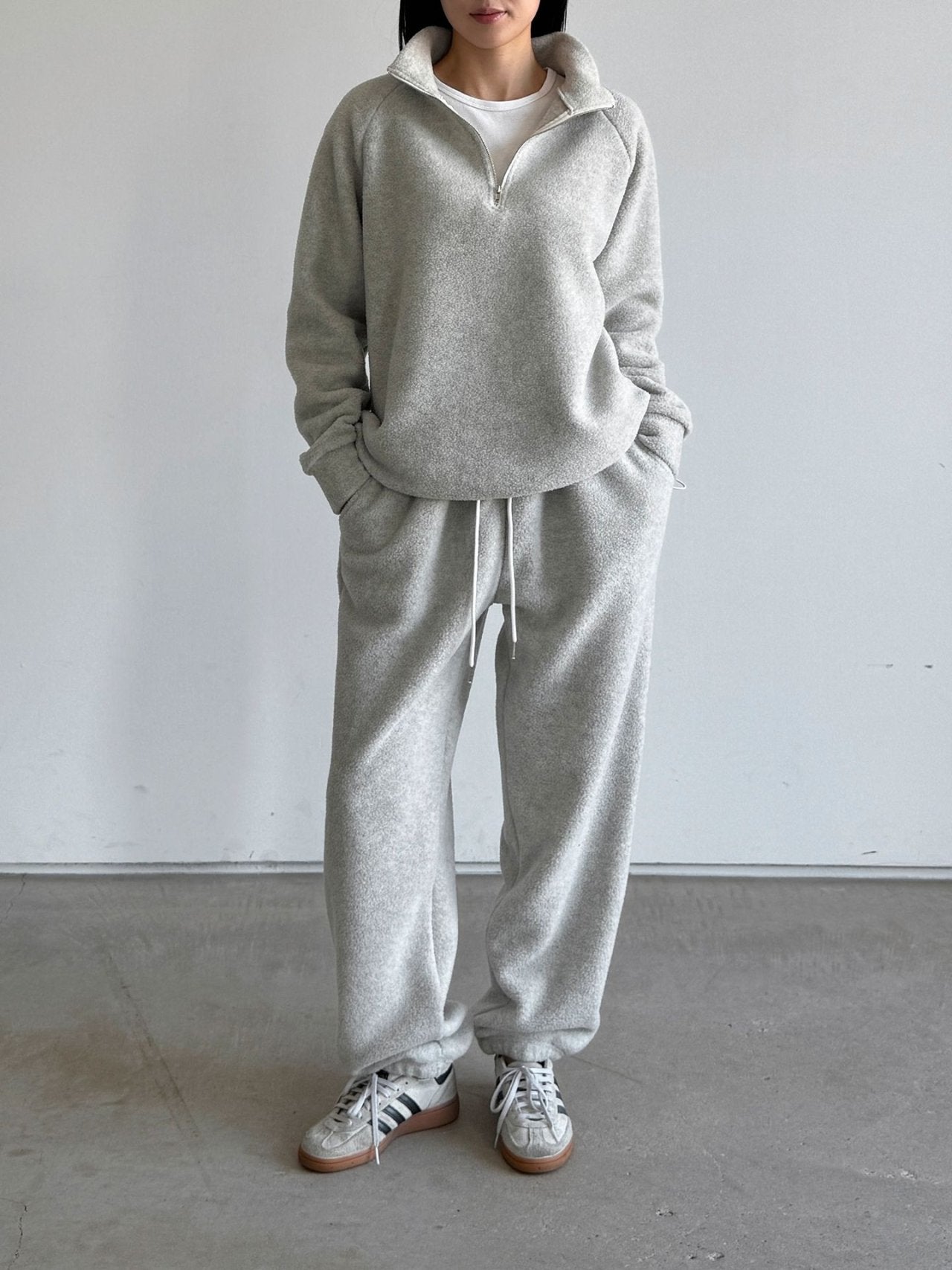 Cozy Fleece Half-Zip Lounge Set