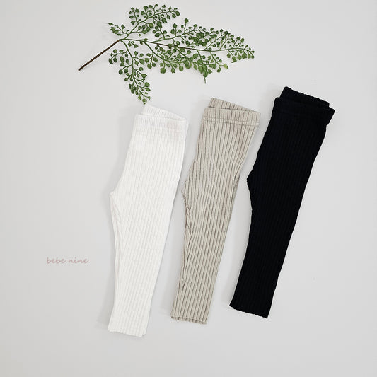 Basic Ribbed Leggings