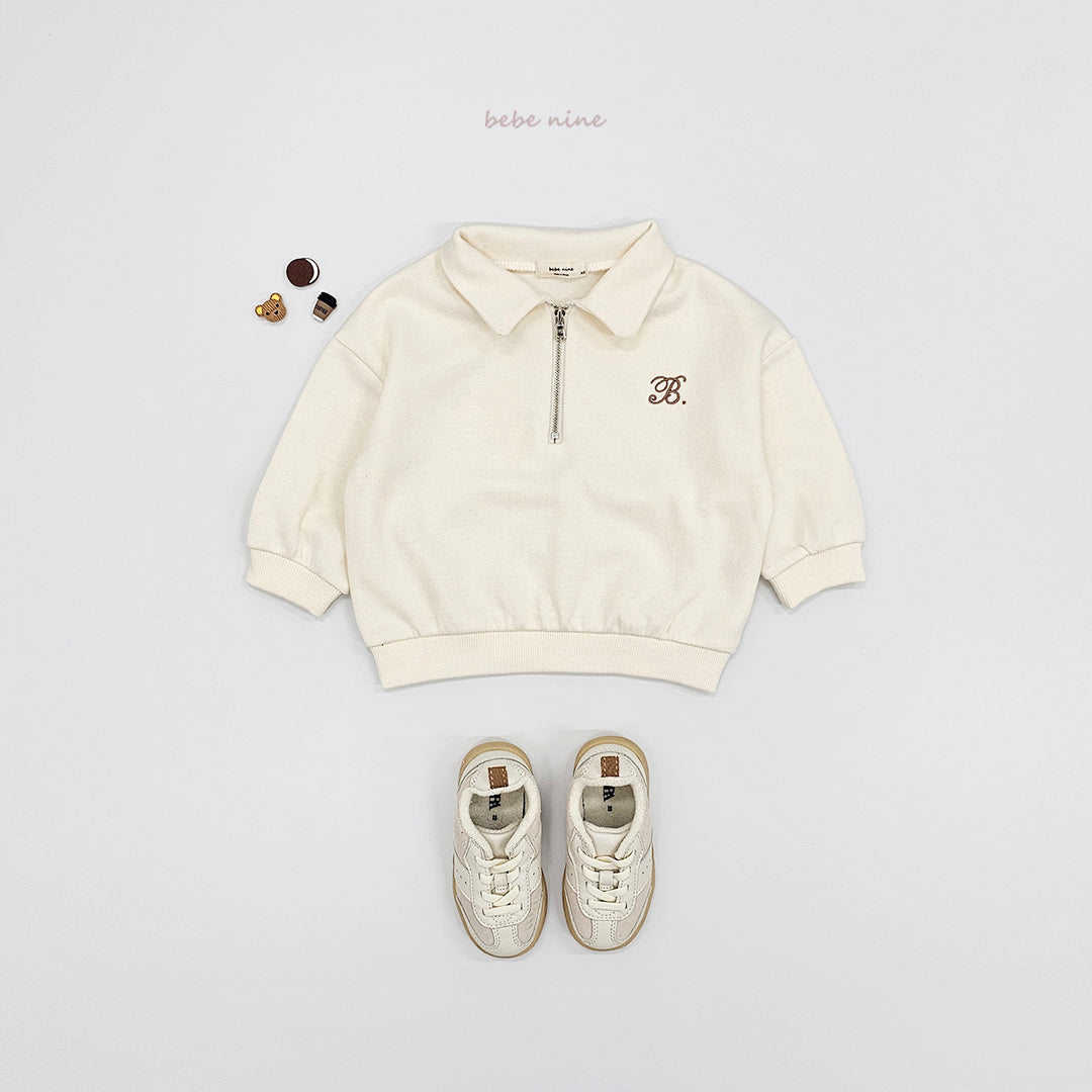 Kids Zip Neck Sweater