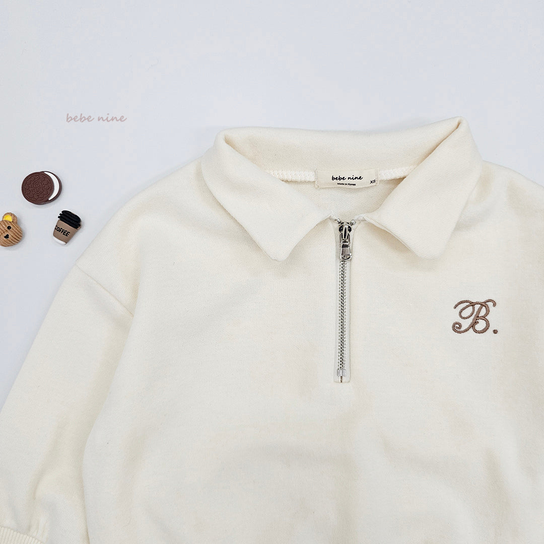 Kids Zip Neck Sweater