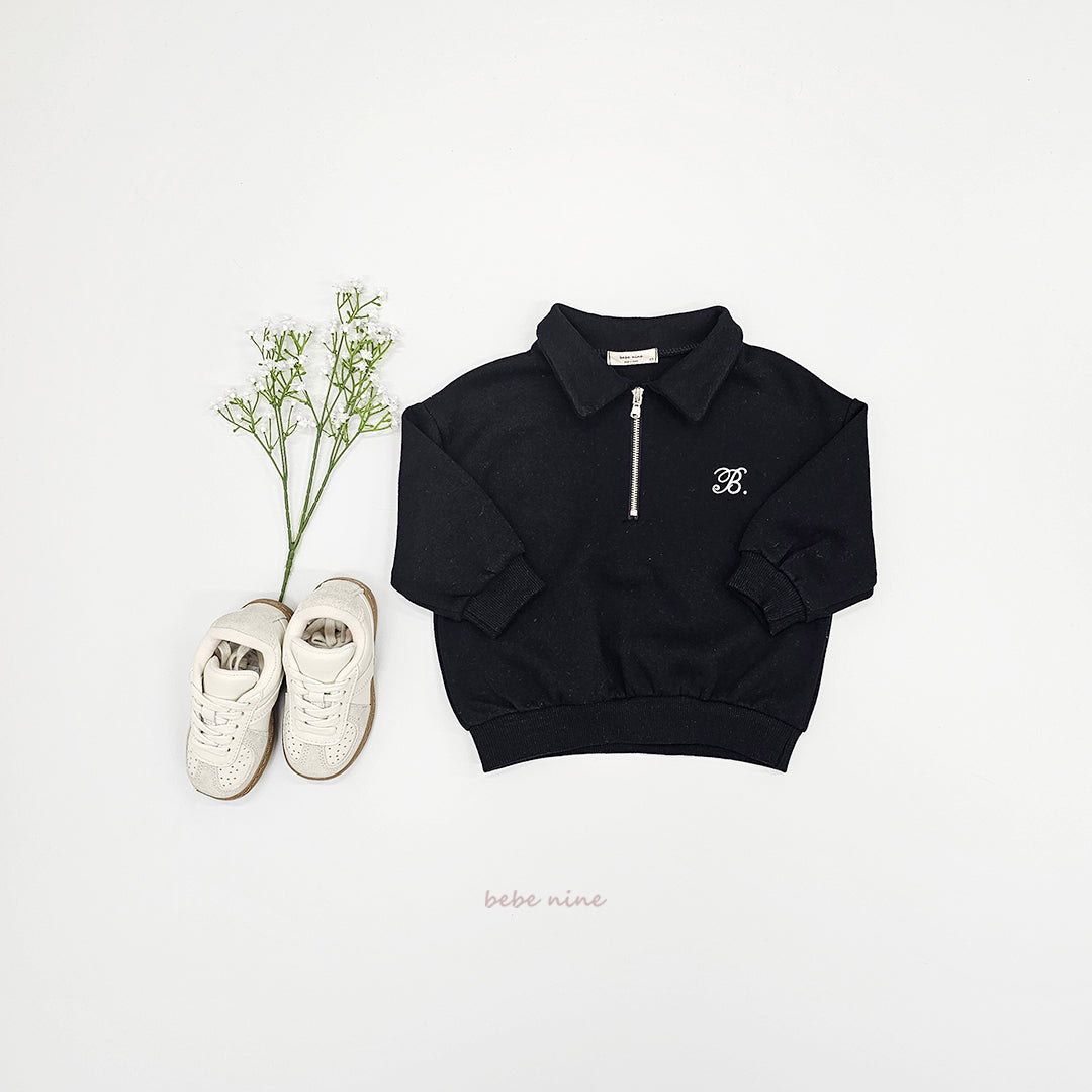 Kids Zip Neck Sweater