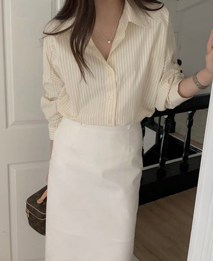 Classic Stripe Oversized Shirt