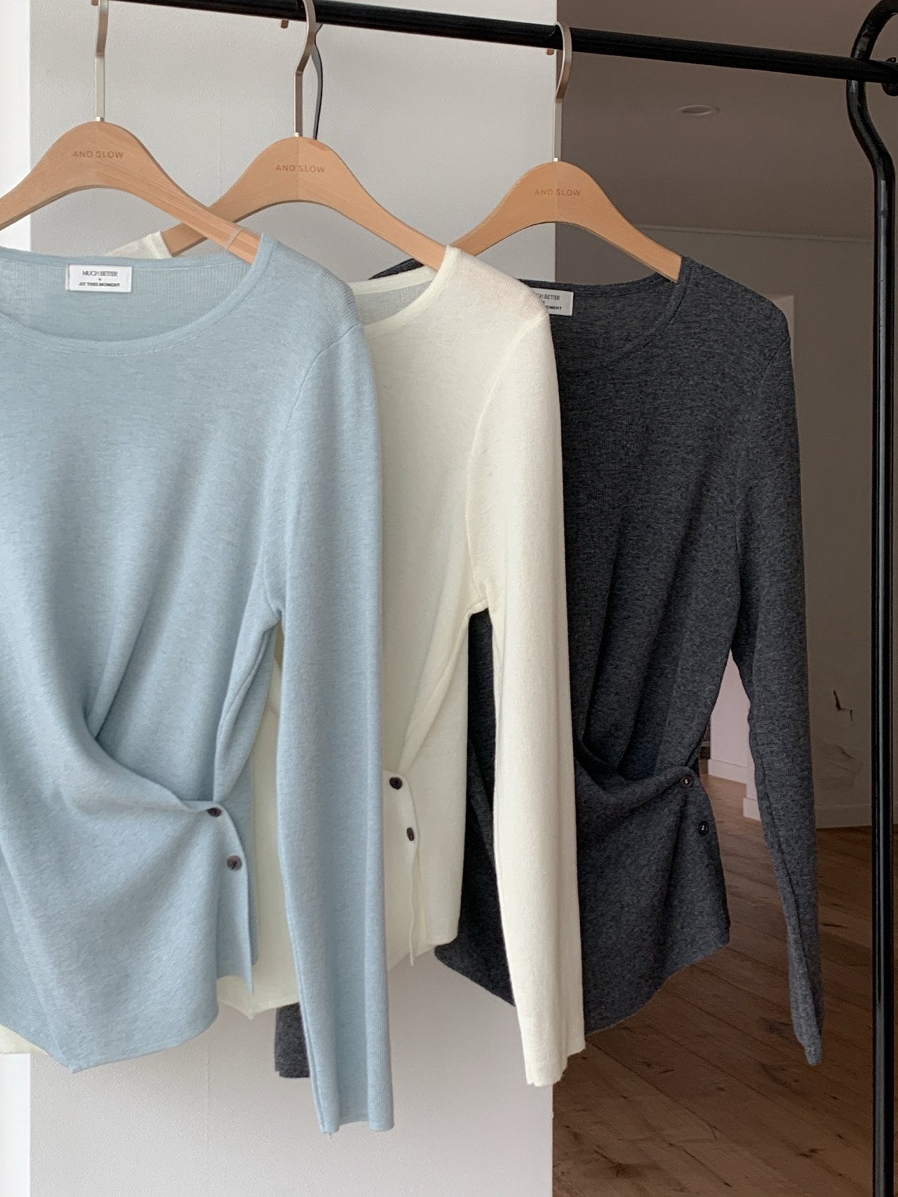 Asymmetrical Wrap Knit Top