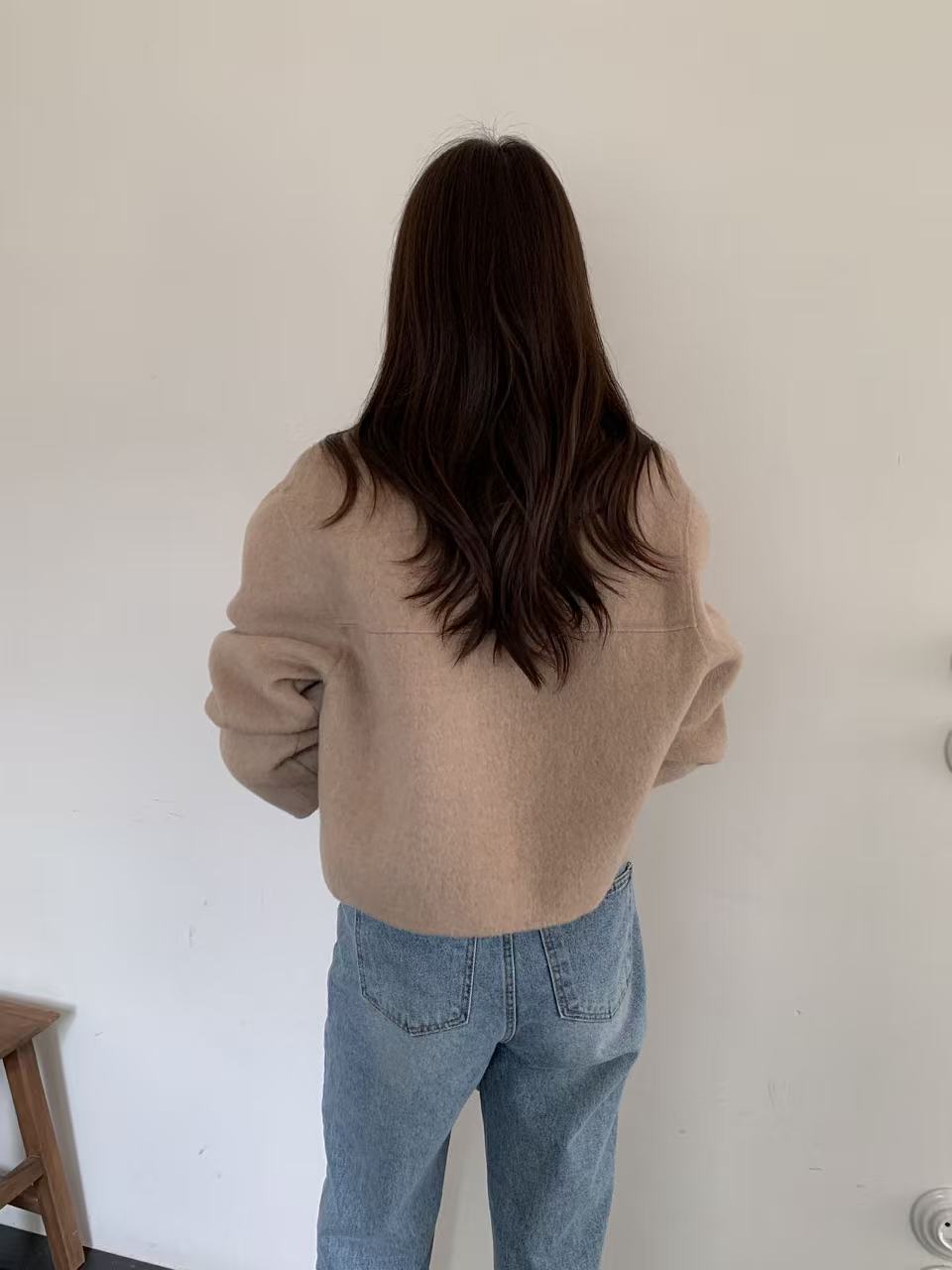 Classic Alpaca Short Handmade Coat