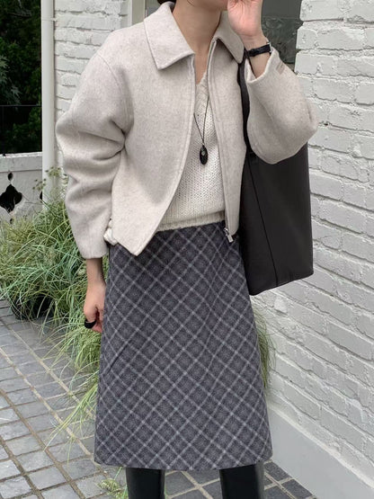 Classic Alpaca Short Handmade Coat