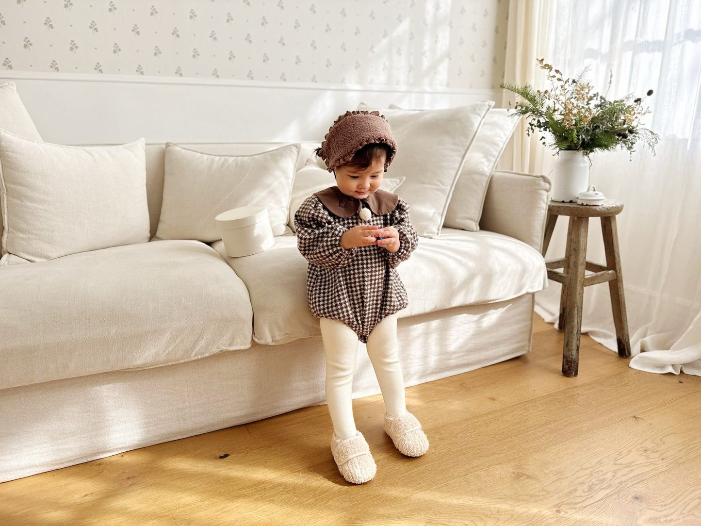 Kids Checkered Bodysuit