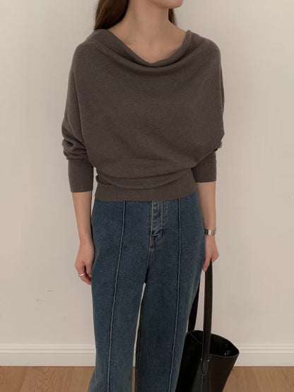 Draped Knit Top