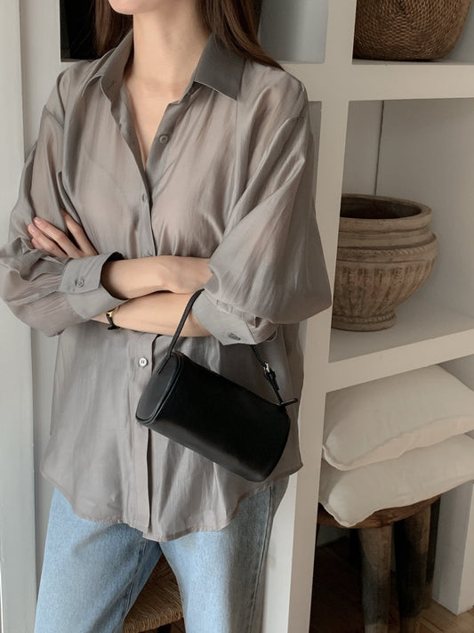 Satin Oversized Shirt