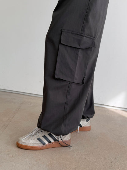Wide Cargo Parachute Pants