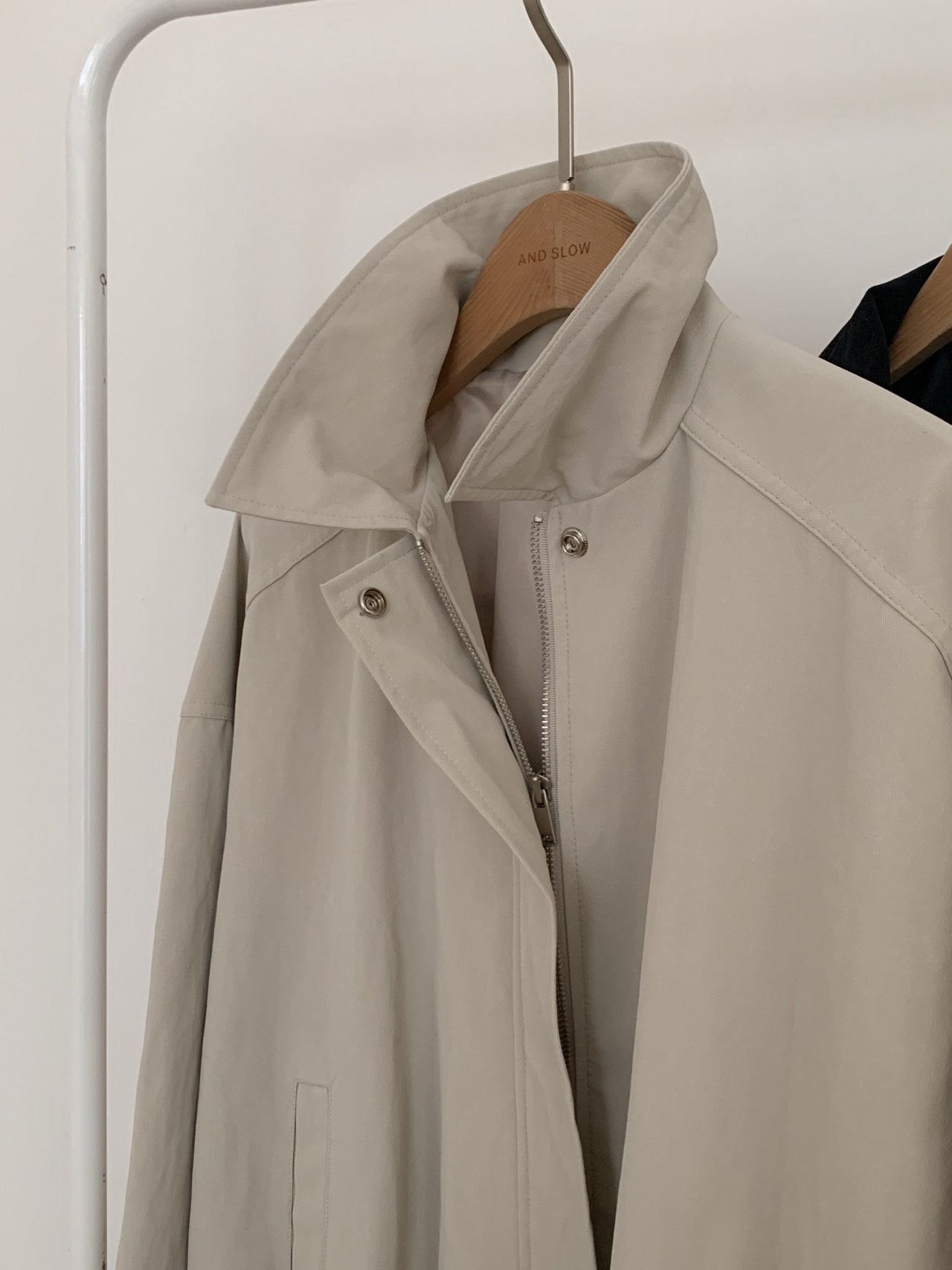 Ribbed Blouson Jacket