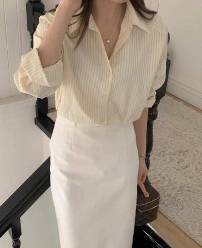 Classic Stripe Oversized Shirt