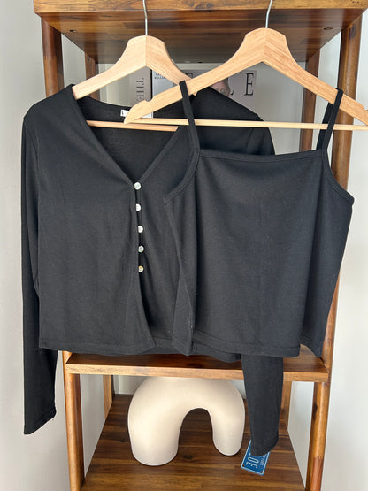 Cardigan + Tank Top Set