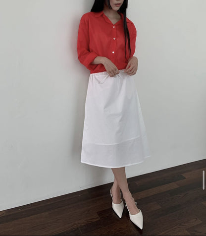 String Unbalanced Skirt