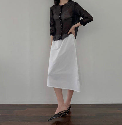 String Unbalanced Skirt