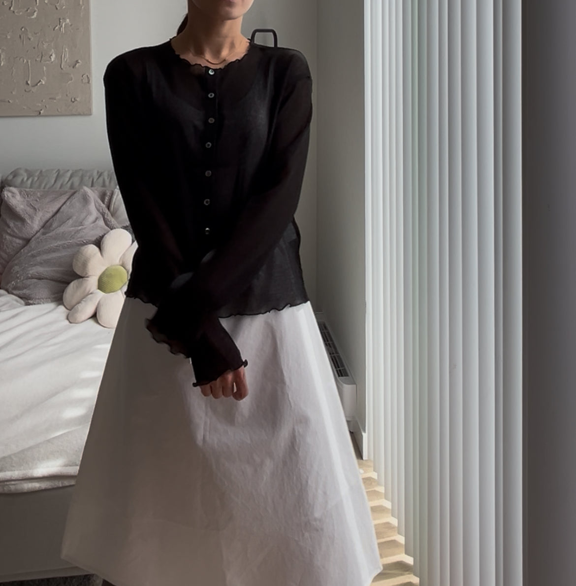 String Unbalanced Skirt