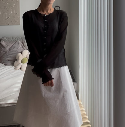String Unbalanced Skirt