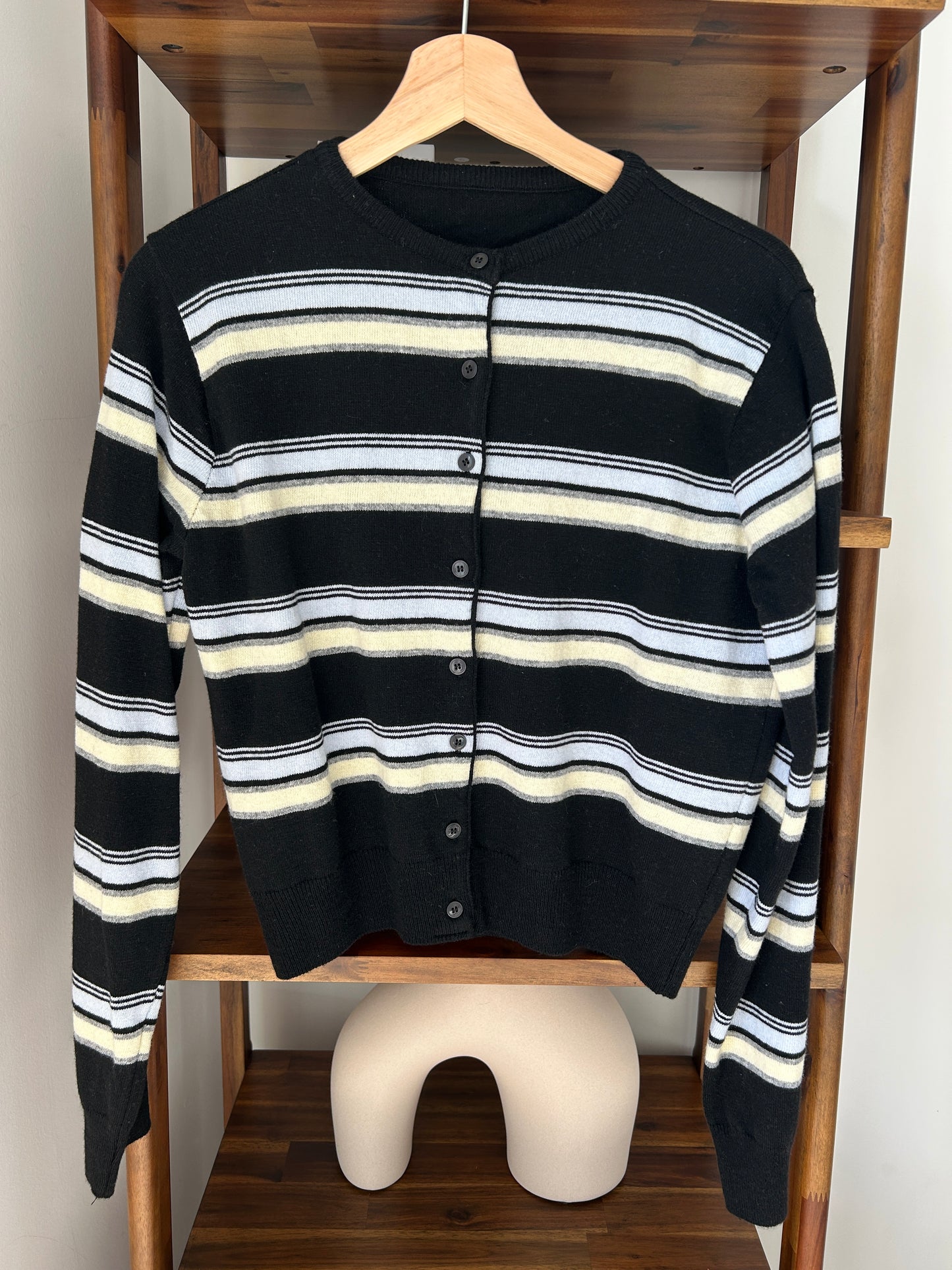 Striped Cashmere Cardigan
