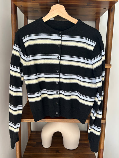 Striped Cashmere Cardigan