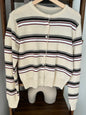 Striped Cashmere Cardigan