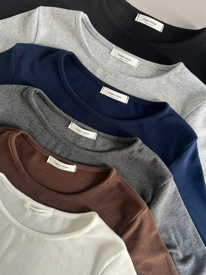 Essential Fitted Long-Sleeve Tee
