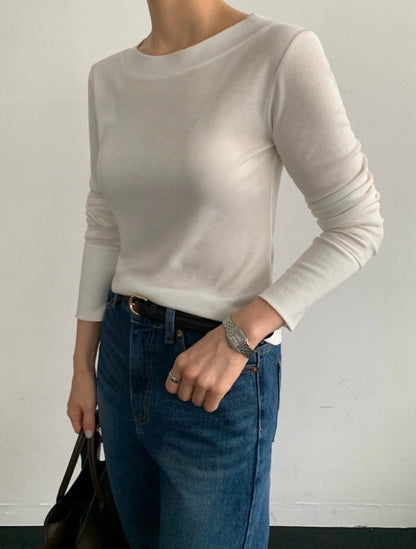 Bold Slim Ribbed Top