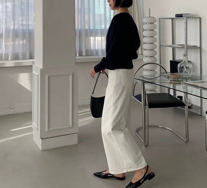 Classic Knit Zip Cardigan