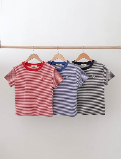 Stripe Cropped T-Shirt