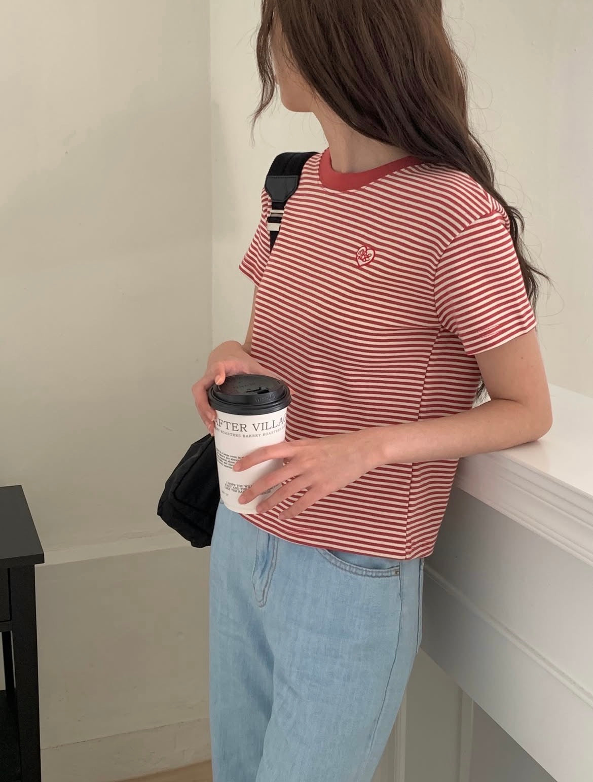 Stripe Cropped T-Shirt