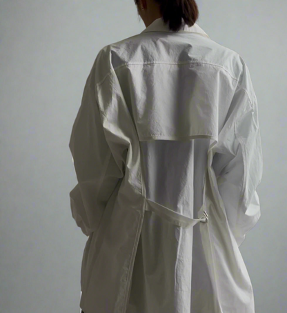 Oversized Utility Back Button Shirt