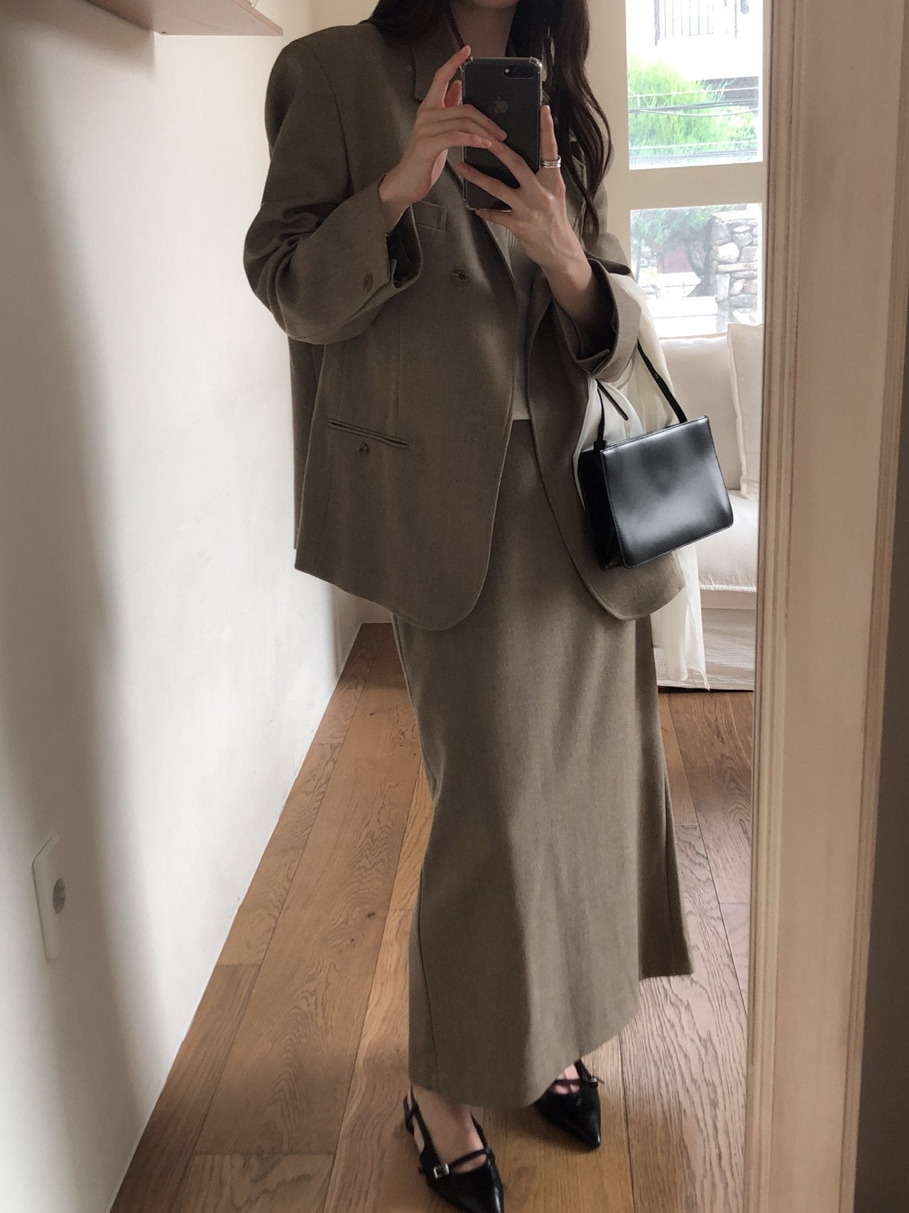 Oversized Wool-Blend Blazer