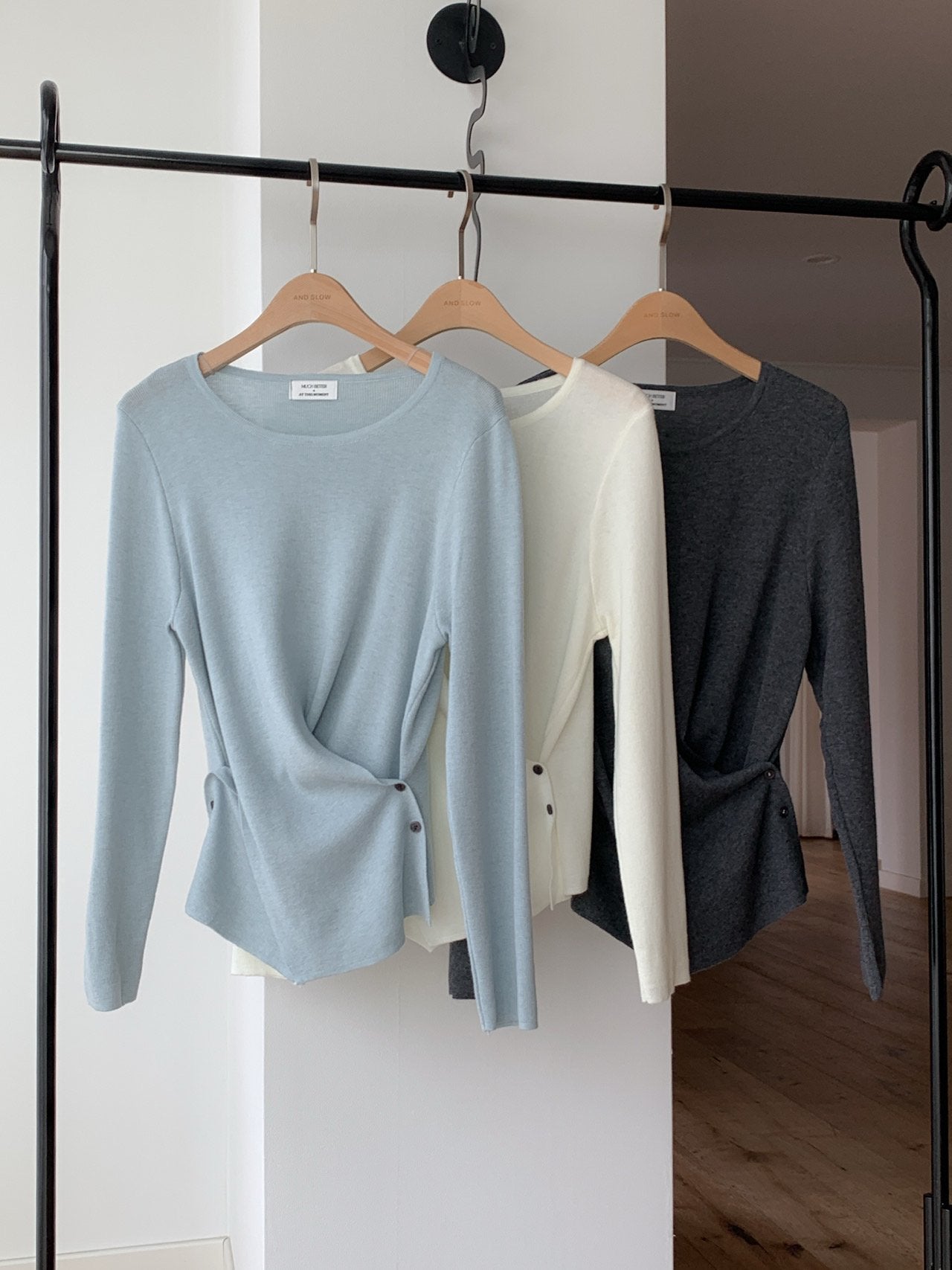 Asymmetrical Wrap Knit Top
