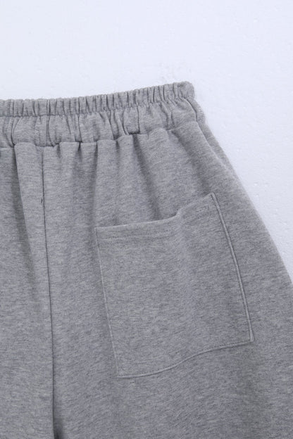 Wide Leg Sweat Bermuda Shorts