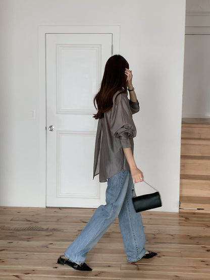 Satin Oversized Shirt