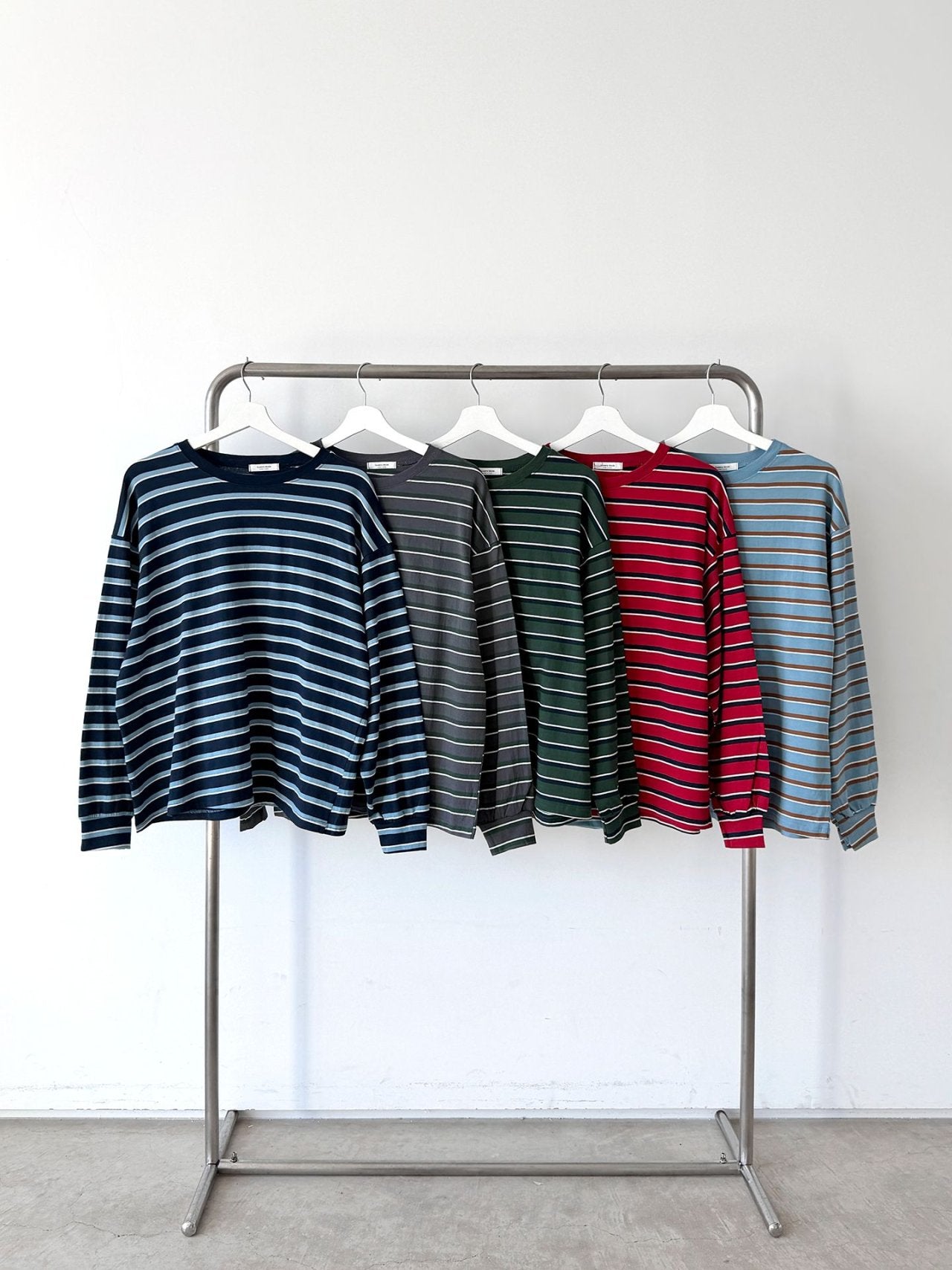 Classic Stripe Oversized Long Sleeve Tee