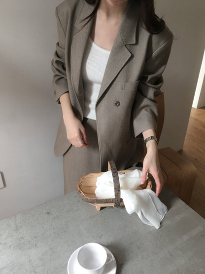 Oversized Wool-Blend Blazer